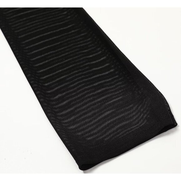 Women's Tulle Mesh Black Long Stretchy Gloves Halloween Party Wedding Costume - Picture 6 of 7